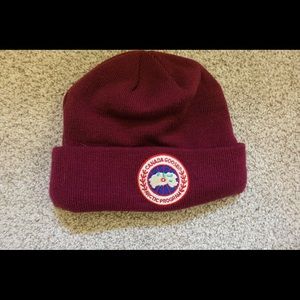 Canada Goose Maroon Beanie